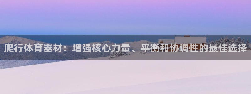 极悦平台登录方式有哪些：爬行体育器材：增强核心力量、