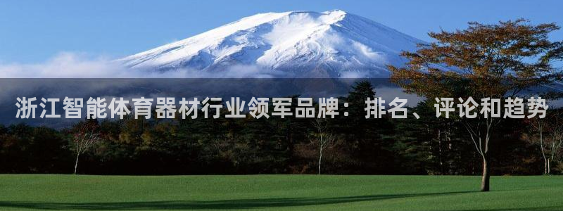 极悦娱乐代理怎么样可靠吗：浙江智能体育器材行业领军品