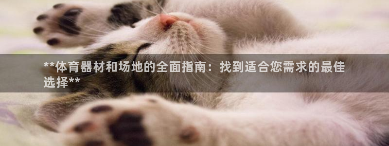 极悦平台官网登录不了了：**体育器材和场地的全面指南