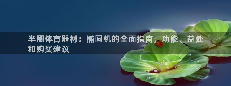 极悦平台是正规平台吗知乎：半圈体育器材：椭圆机的全面