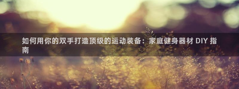 极悦平台代理怎么赚钱的：如何用你的双手打造顶级的运动