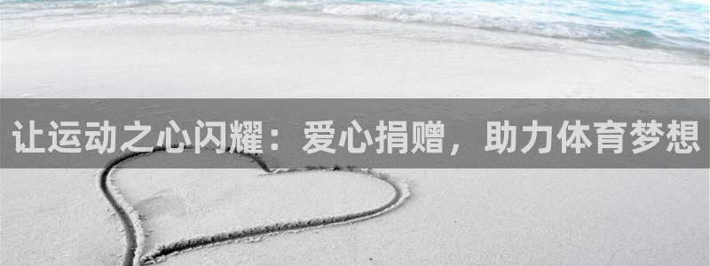 极悦娱乐代理：让运动之心闪耀：爱心捐赠，助力体育梦想