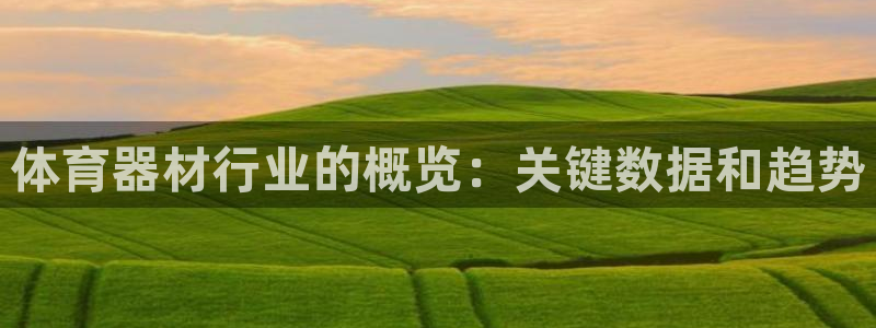 极悦平台看7O777：体育器材行业的概览：关键数据和