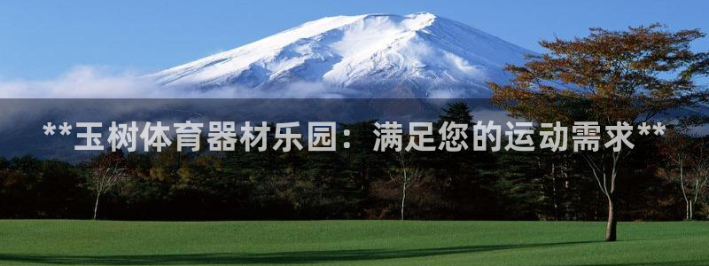 极悦平台注册官网：**玉树体育器材乐园：满足您的运动